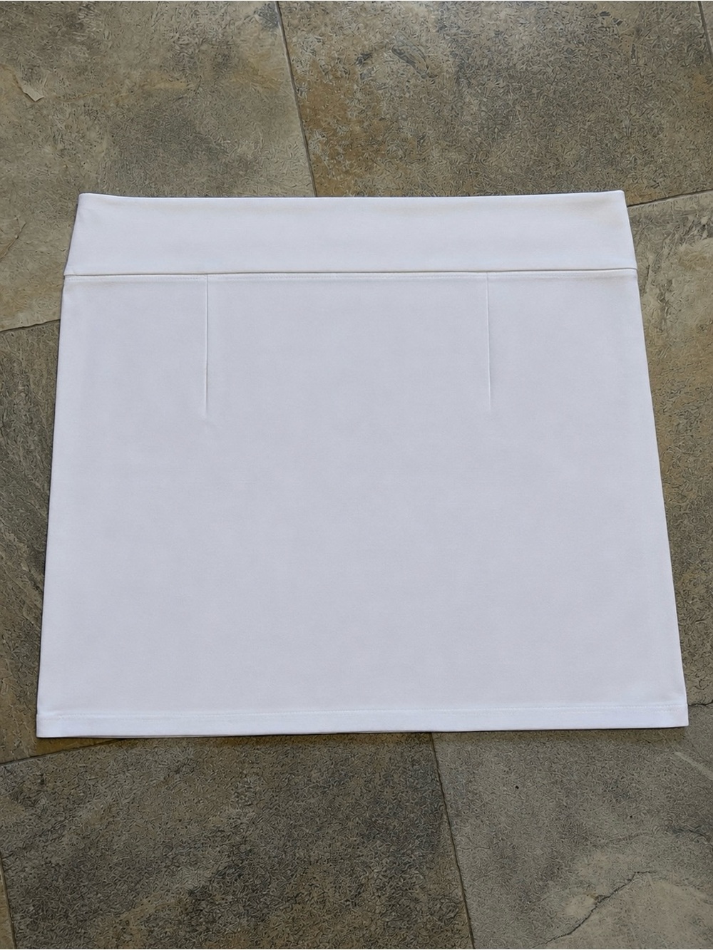 New Directions White Skort 14 Yoga Waist Strech Pockets EUC-Washed - Picture 2 of 8